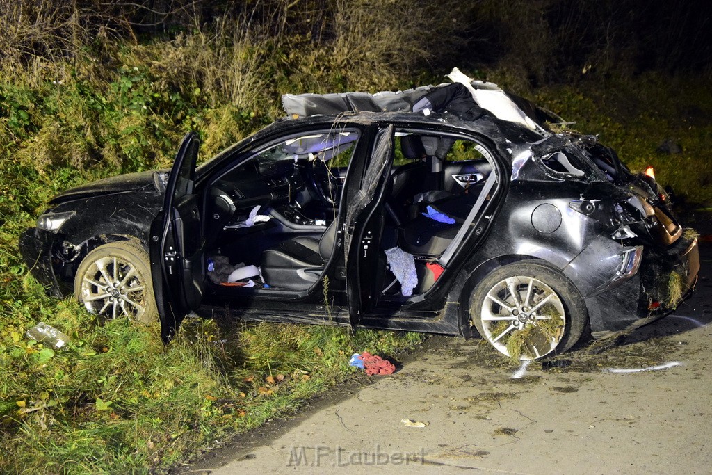 Schwerer VU A 4 Rich Olpe kurz vor AS Koeln Klettenberg P081.JPG - Miklos Laubert